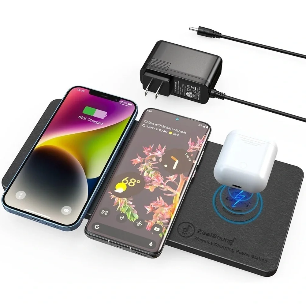 Wireless Charging Station - Black (054)